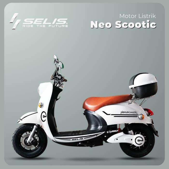 PROMO BIG SALE SELIS - Sepeda Motor Listrik Tipe Neo Scootic - Putih