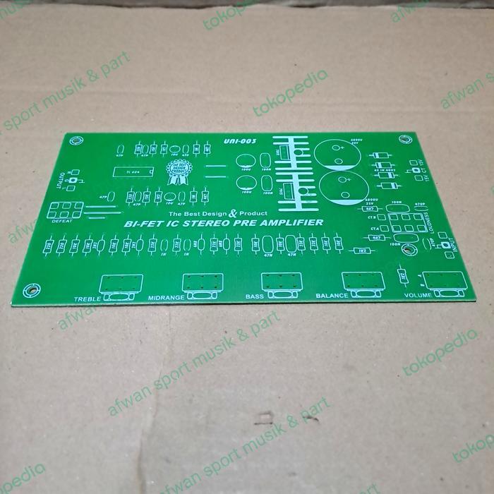 Denis lokomotif PCB Tone Control Stereo Bifet tl 074 /084 high quality .