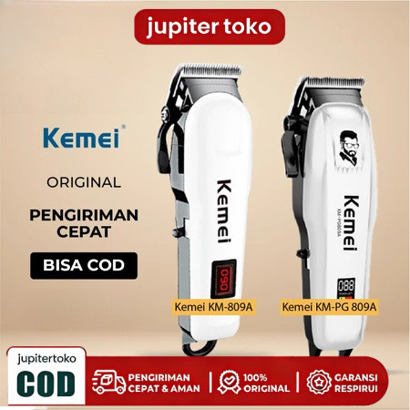 Original KEMEI 809A Alat Cukur Rambut Kemei KM 809A Mesin Cukur Cordless HAIR CLIPPER TRIMMER