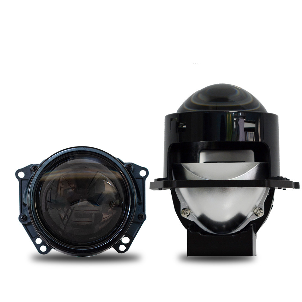 YHKOMS 3 In Bi LED Projector Headlights Lenses for Hella LED Lights Projector H4 H11 9005 120W ode H