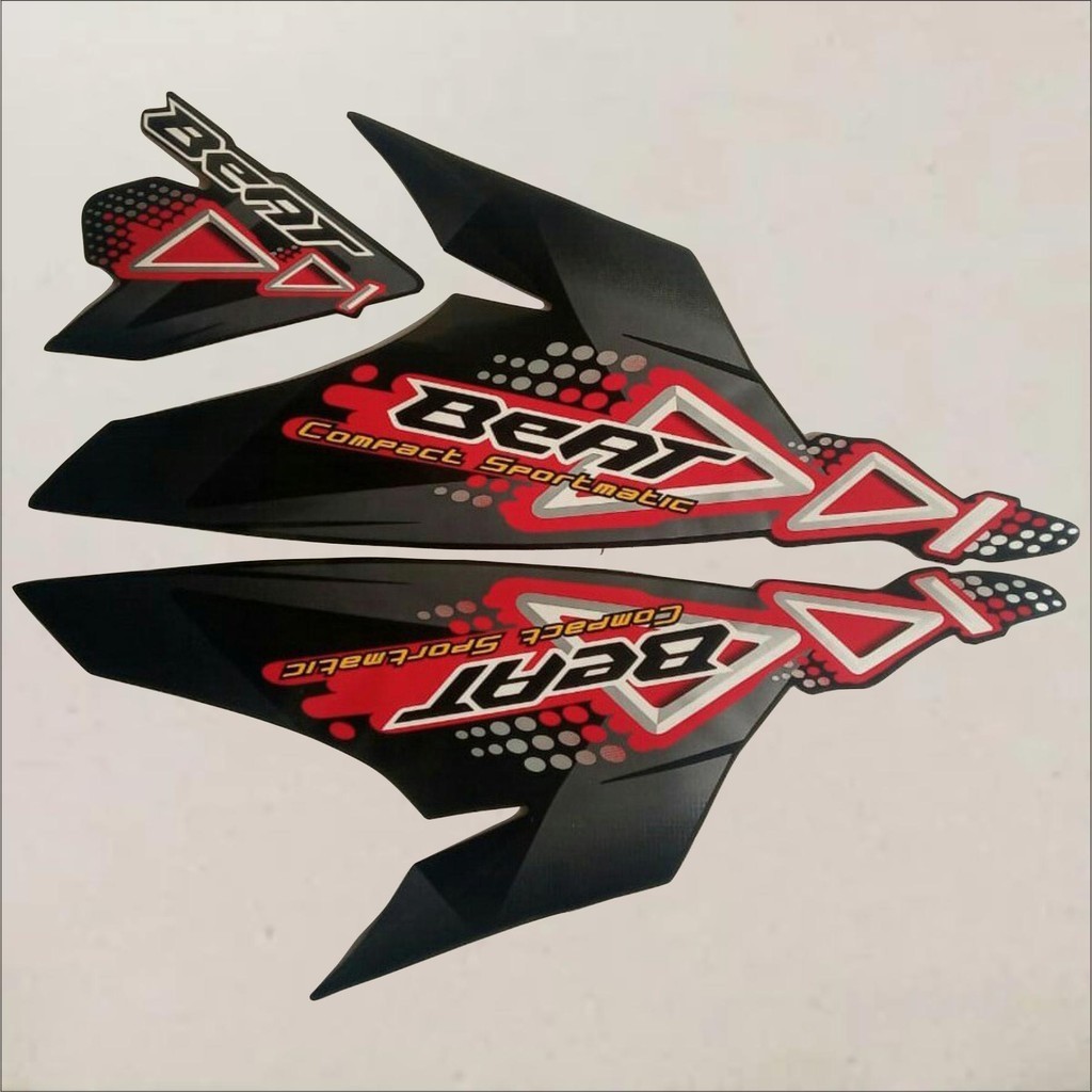 Stiker Striping Honda BEAT Karbu 2011 Hitam