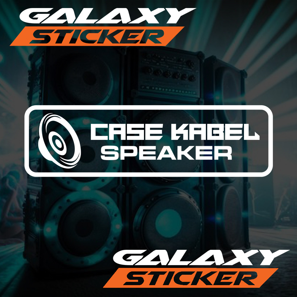 cutting sticker hardcase sound system case kabel speaker.stiker label variasi box audio case kabel s