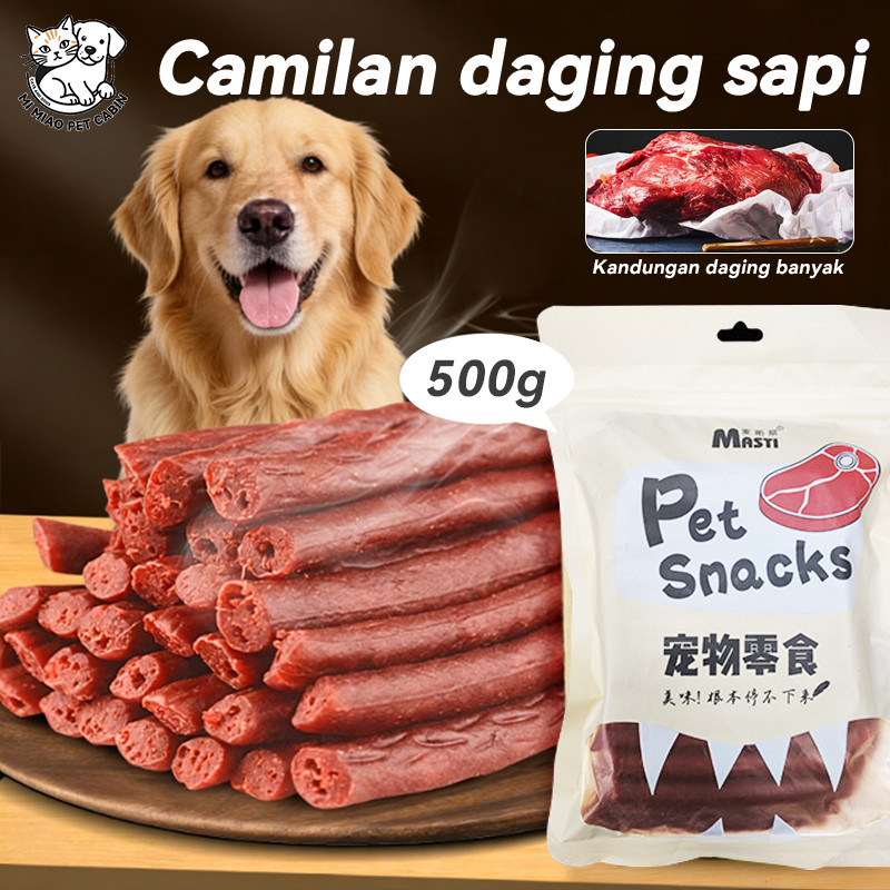 Makanan Hewan Strip Daging Sapi dendeng sapi Makanan Ringan Hewan Peliharaan Makanan Ringan Daging S