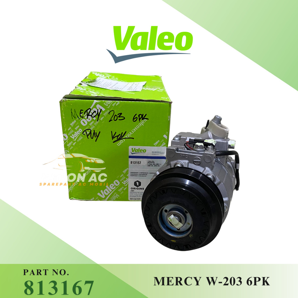 COMPRESSOR KOMPRESOR AC MOBIL MERCEDES BENZ MERCY W203 W204 W211 6PK VALEO ASLI 813157