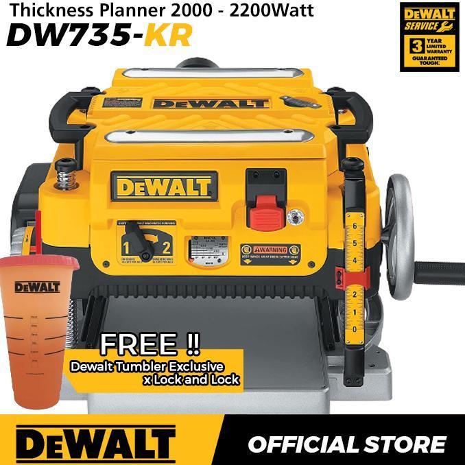 Dewalt Thickness Planer / Mesin Serut Duduk Listrik 2000-2200W DW735