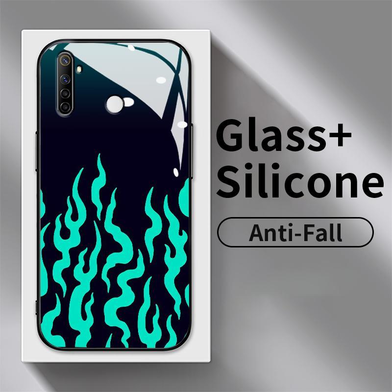 Hard Case For Realme Narzo 10 20 Pro 20A 30 5G 30A 50 4G 50A Prime 50i N53 N55 HD Tempered GlassAlam