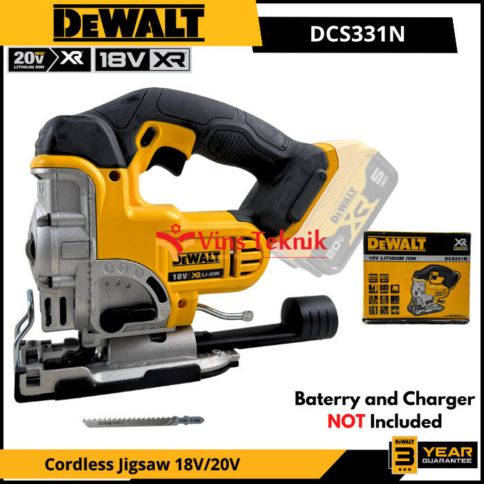 DEWALT DCS331N Mesin Gergaji Ukir Baterai Cordless Jigsaw Jig Saw 20V DCS331