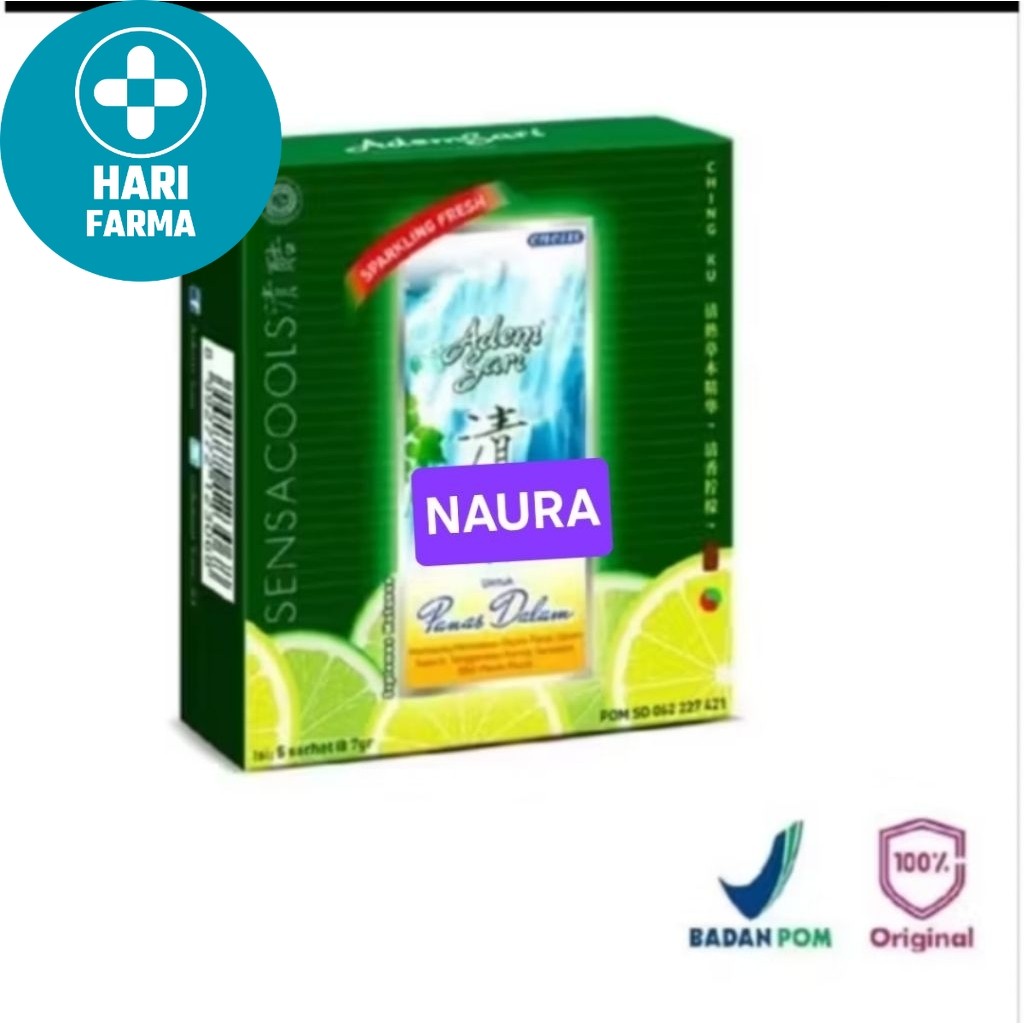 Adem Sari 1BOX ISI 5 SACHET MEREDAKAN PANAS DALAM