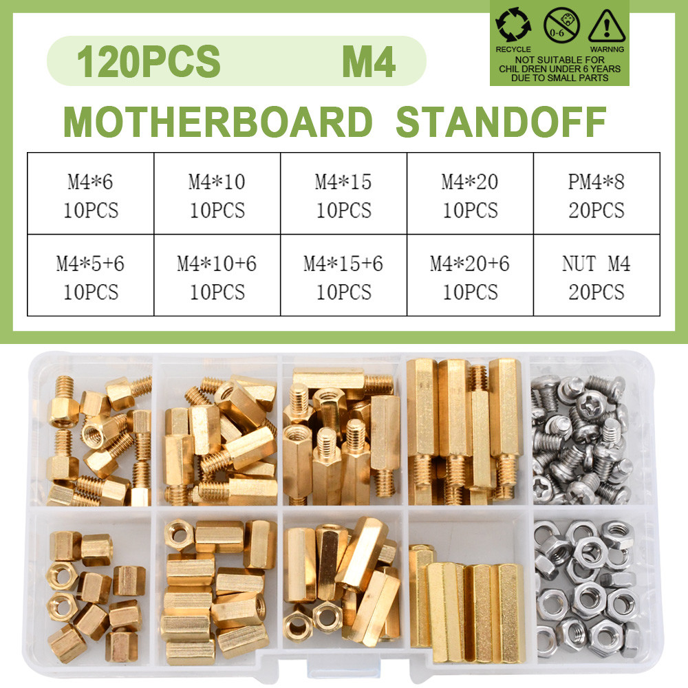 M2 M2.5 M3 M4 Brass Motherboard Standoffs Hex Board Rack Stud Spacing Screw Hexagon Single Head PCB 