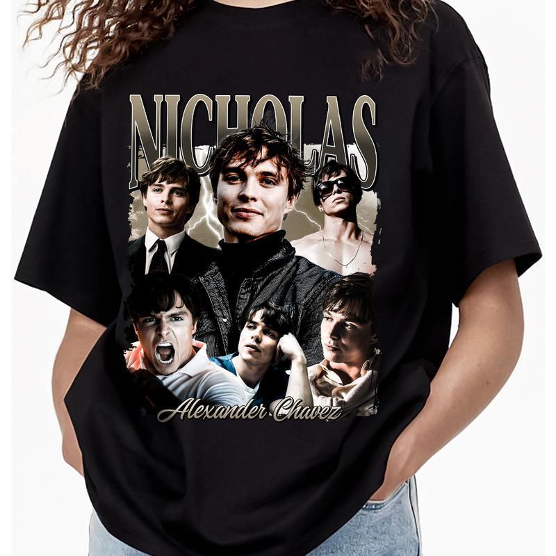 (jaminan mutu)Kemeja Vintage Nicholas Alexander Chavez, Kaos Nicholas Chavez, Nicholas Chavez Fan Te