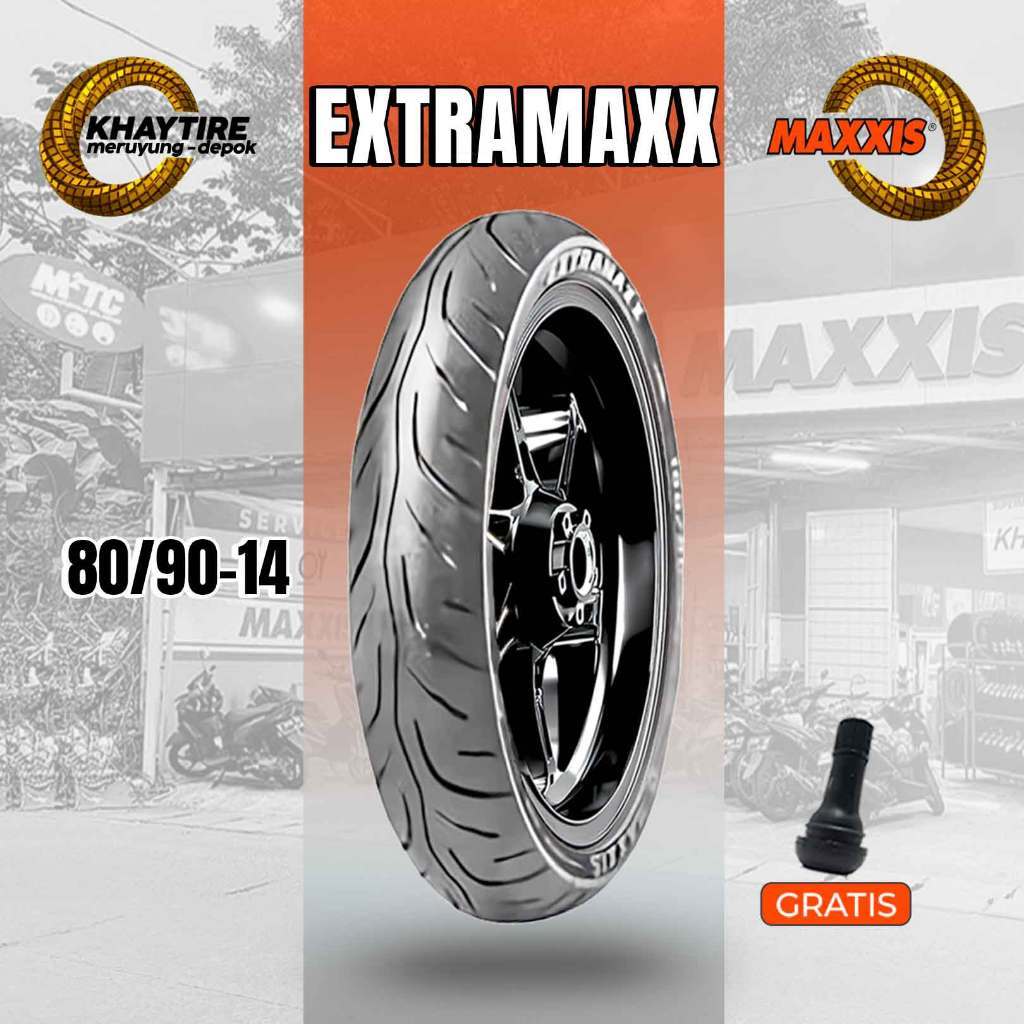Ban Motor Matic MAXXIS EXTRAMAXX 80/90 Ring 14 Tubeless