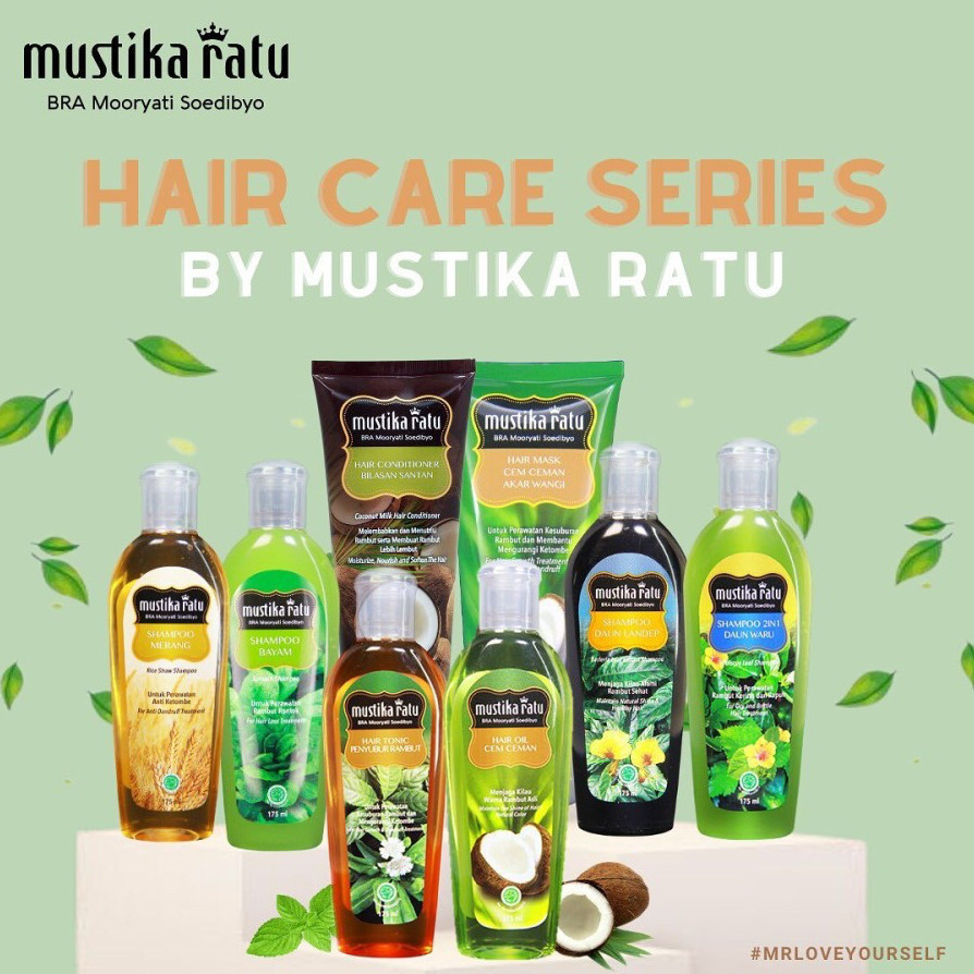 MUSTIKA RATU HAIR CARE - MINYAK ZAITUN SHAMPOO BAYAM DAUN LANDEP HAIR TONIC CEMCEMAN CENDANA
