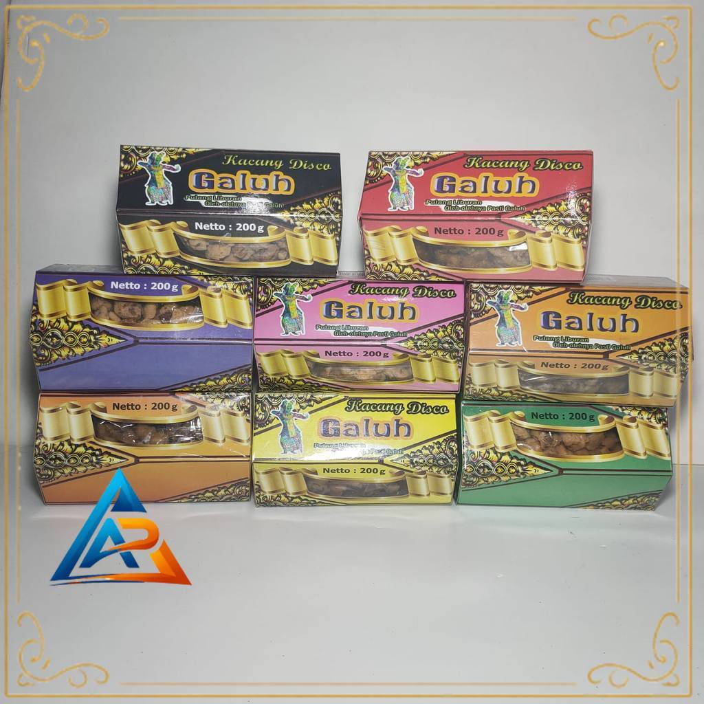 Kacang Goreng Tepung Galuh 200g  Kemasan Box Rasa Pizza Oleh Oleh Bali