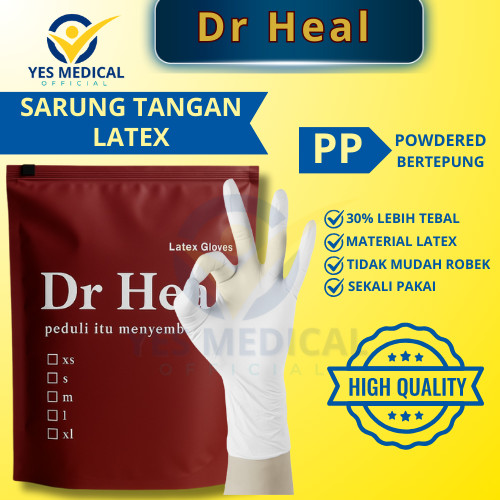 Sarung tangan karet latex powder / hand gloves latex / Sarung Tangan kesehatan /handscoon medis / sa