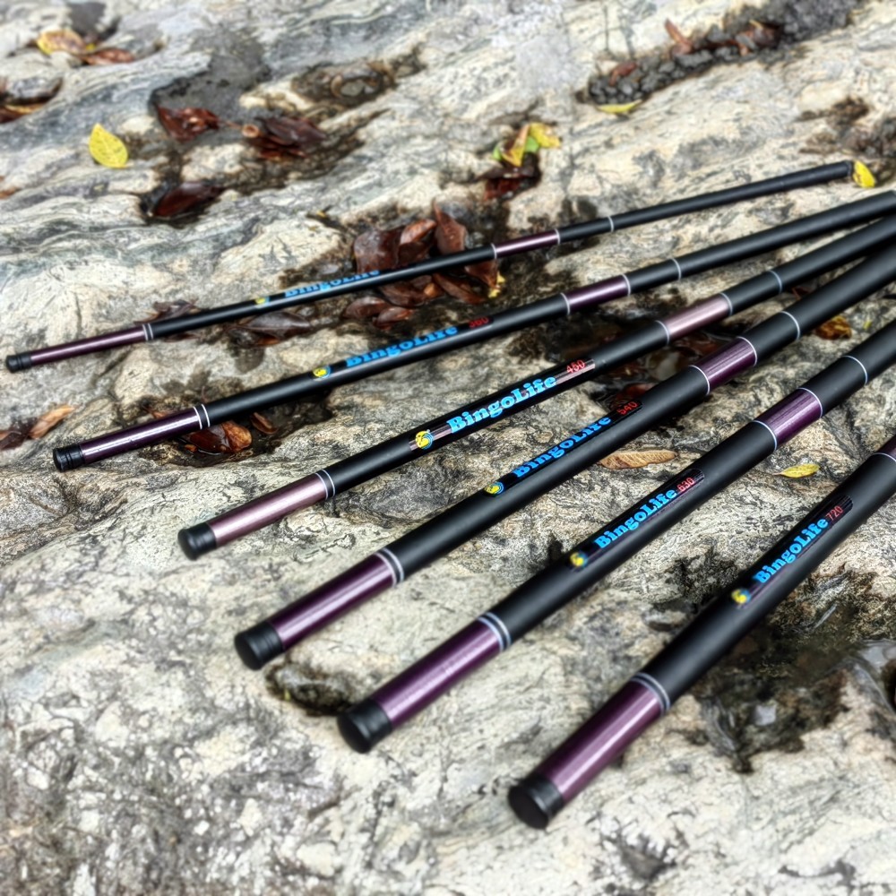 Bingolife Joran Telescopic Karbon Tawar Susut 65cm Ukuran Beragam