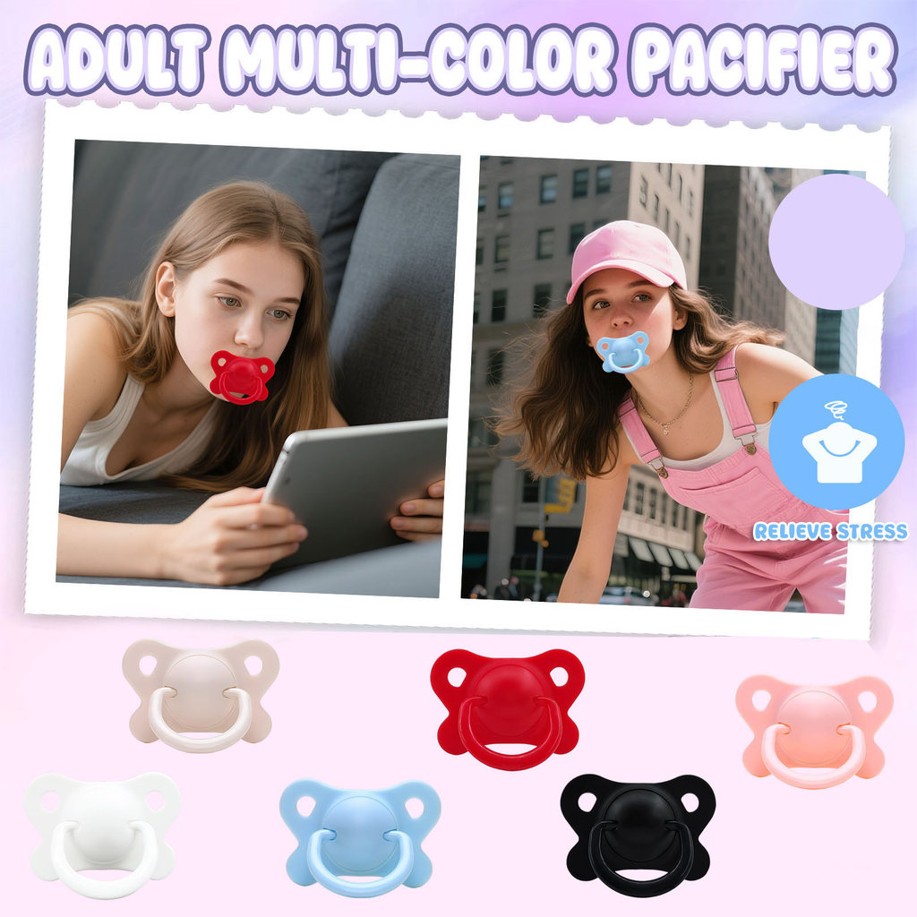 Adult Pacifier For Stress Relief Silicone Simulation Nipple Peace And Relaxation Realistic Soother T