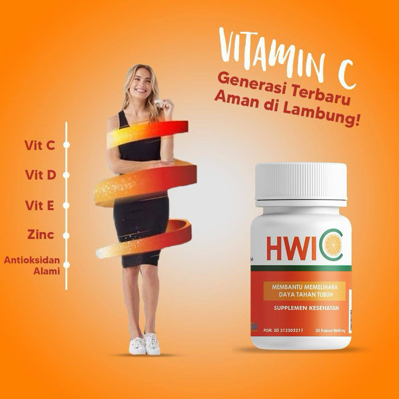 Kapsul HWIC Original - Suplemen Vitamin C HWI - 30 Kapsul