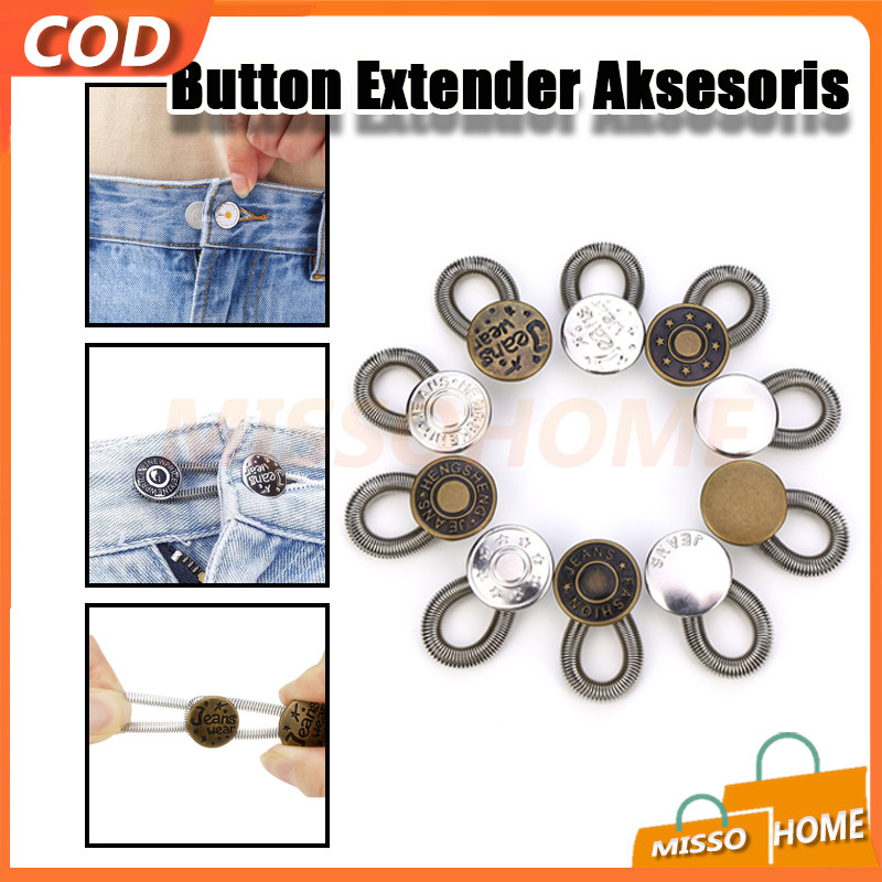 Kancing Celana Jeans Metalic/Metalic Aksesoris Kancing Jeans/Kancing Pembesar Celana Jeans Lepas Pas