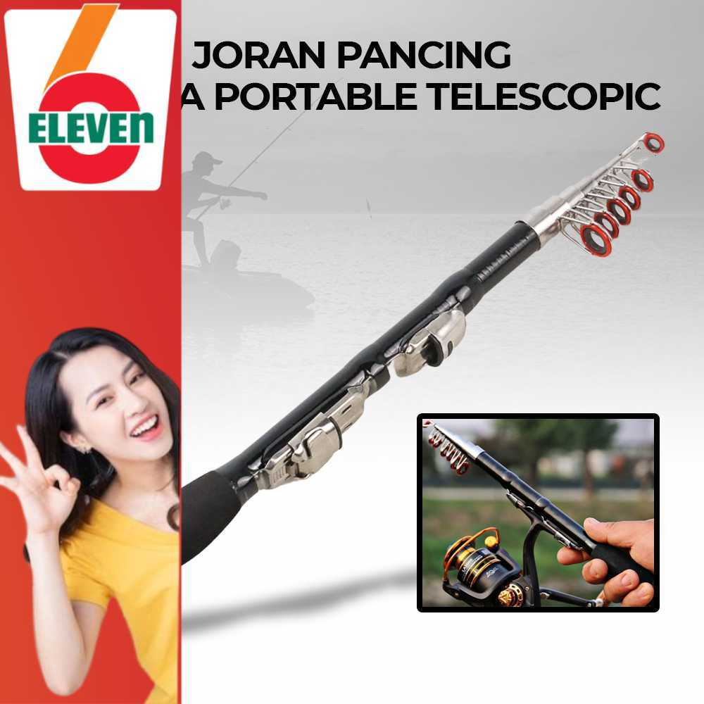6ELEVEN - JINBO JIANGGAN Joran Tongkat Pancing Telescopic Fishing Rod 1.5M - S6