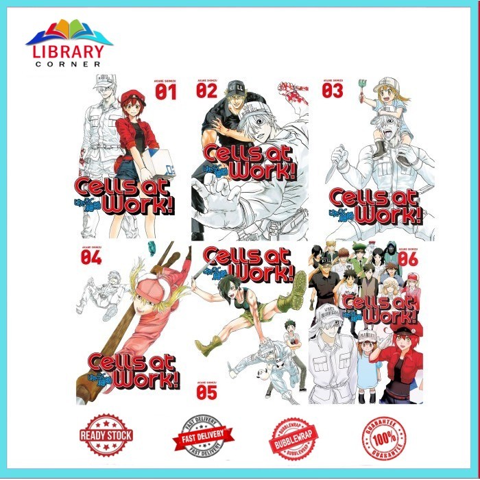 Komik Cells at Work (6 book series)