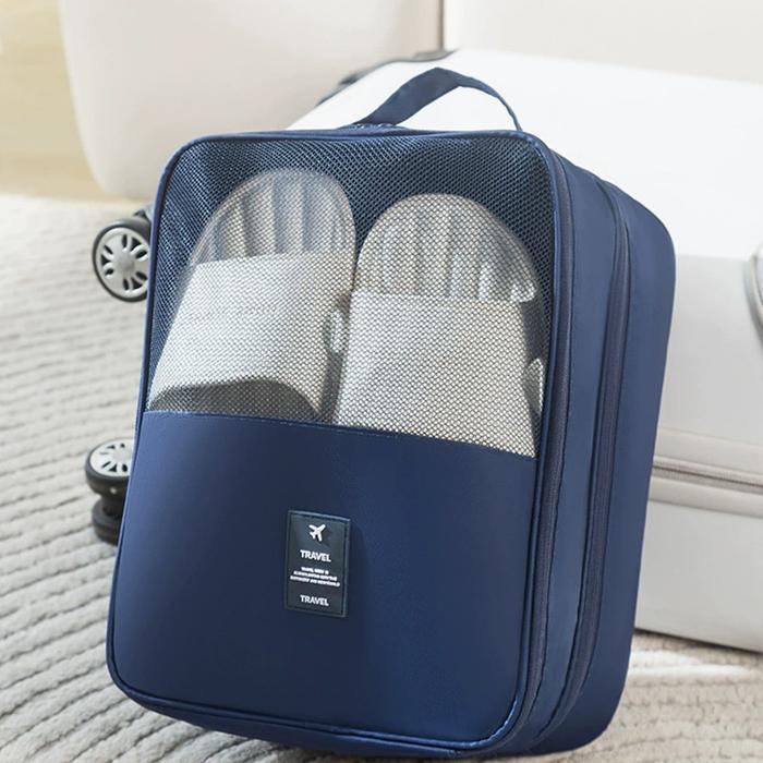 (Time Sport Store) U-Living 3 in 1 Tas Penyimpanan Sepatu Sandal Tas Travel Koper Portable Waterproo