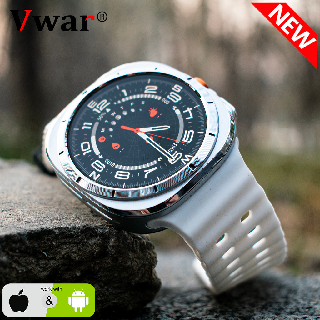 V JS Watch 7 Ultra 47mm Smart Watch for Samsung IOS IP68 Waterproof Bluetooth Call Compass Smartwatc