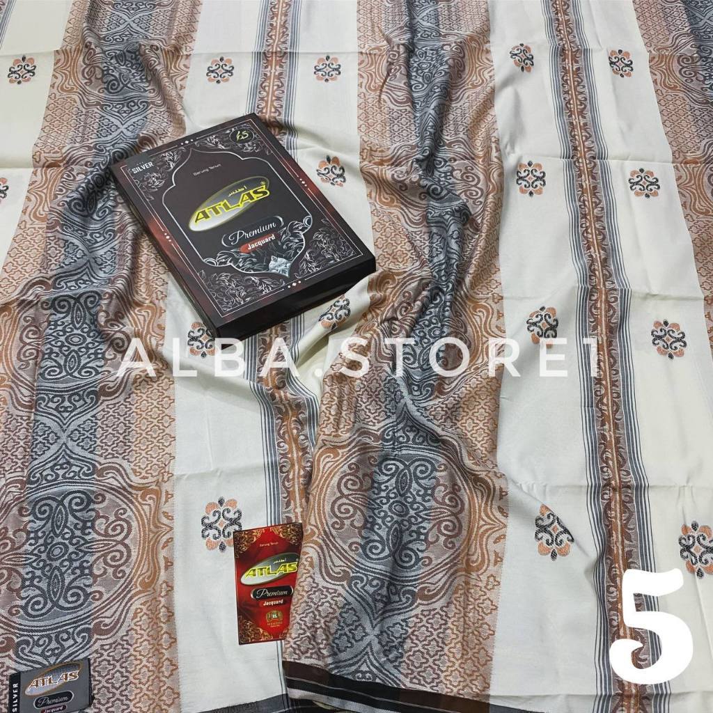 BIG PROMO [BARU] Sarung ATLAS Premium Jacquard Songket Super Atlas Premium Super Songket Silver