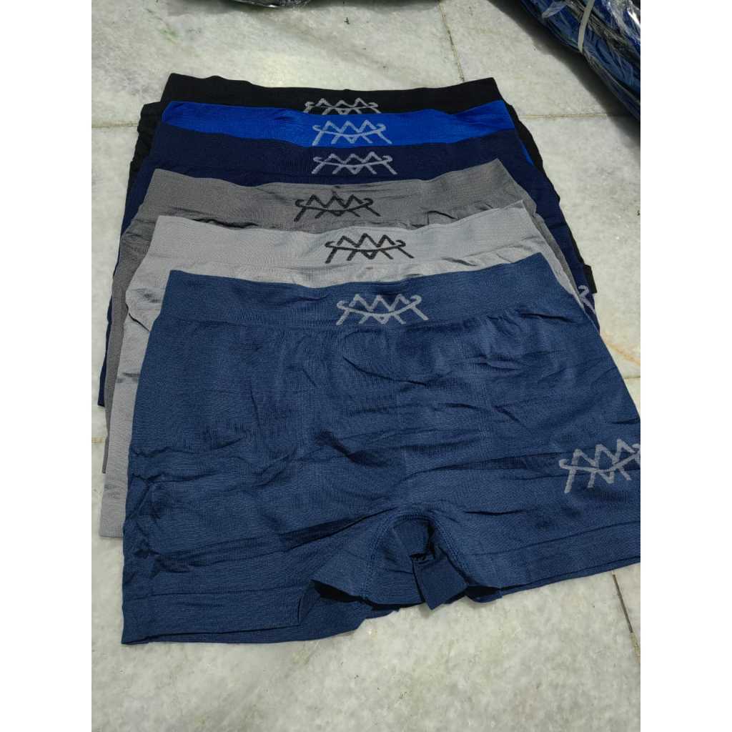 TERMURAHHH !!! BOXER Pria Celana Dalam Pria bahan katun Pinggang Karet Hello
