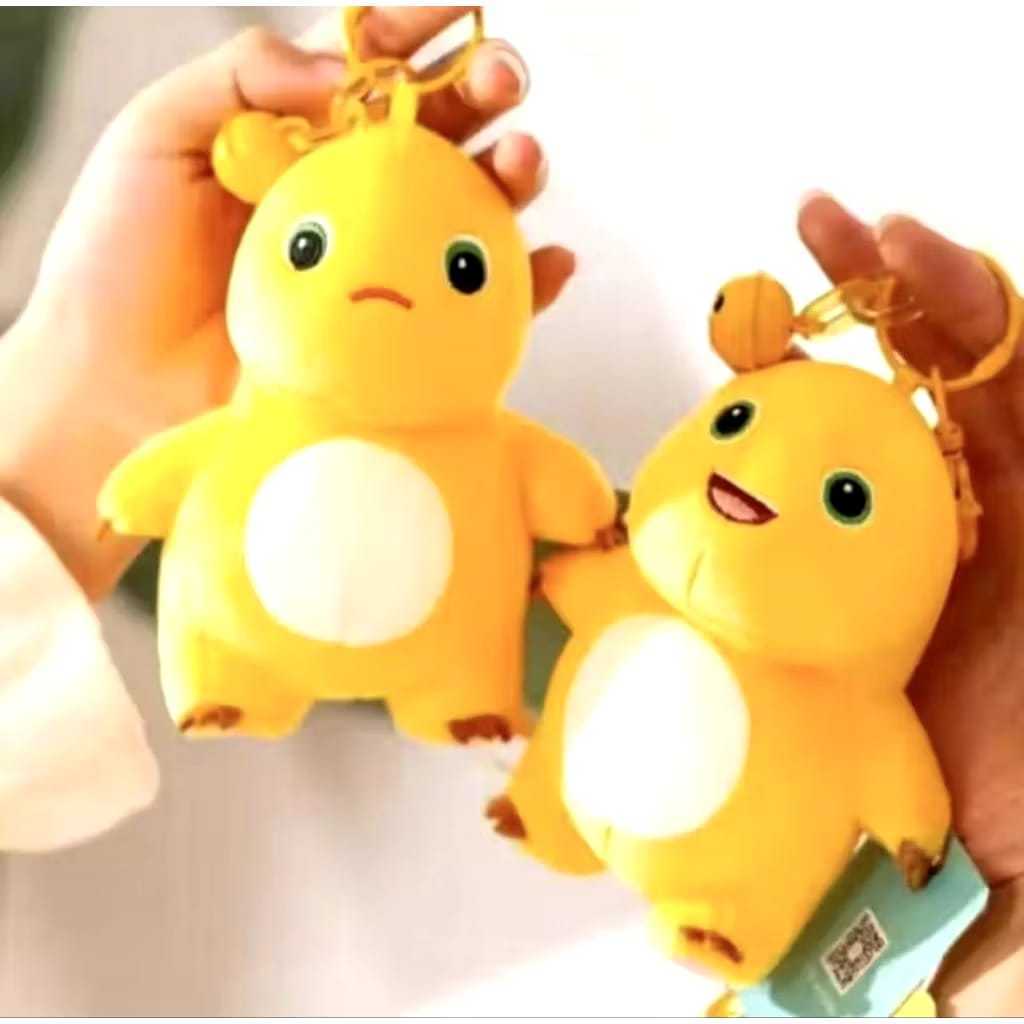 Gantungan Kunci Boneka Dino Kuning dino nailong - lembut dan Lucu
