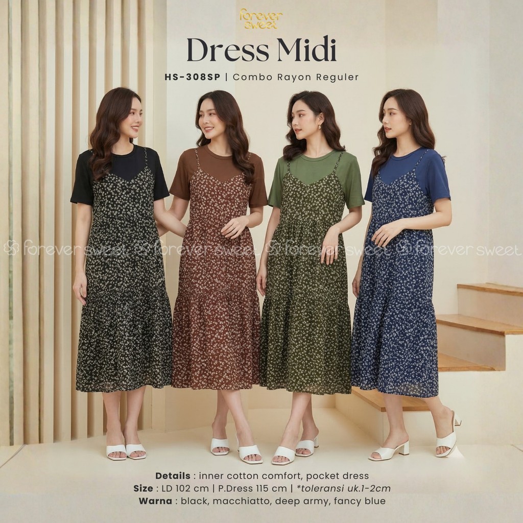 Dress Rayon Regular Forever Sweet