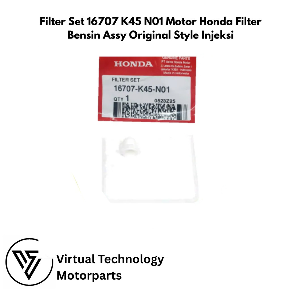 Filter Set 16707-K45-N01 Motor Honda Filter Bensin Assy Original Style Injeksi