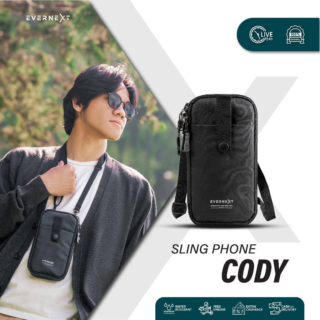 Evernext - Sling Phone Pria Tas Gantung Leher Pria Tas Selempang Mini Pria Waterproof - Cody
