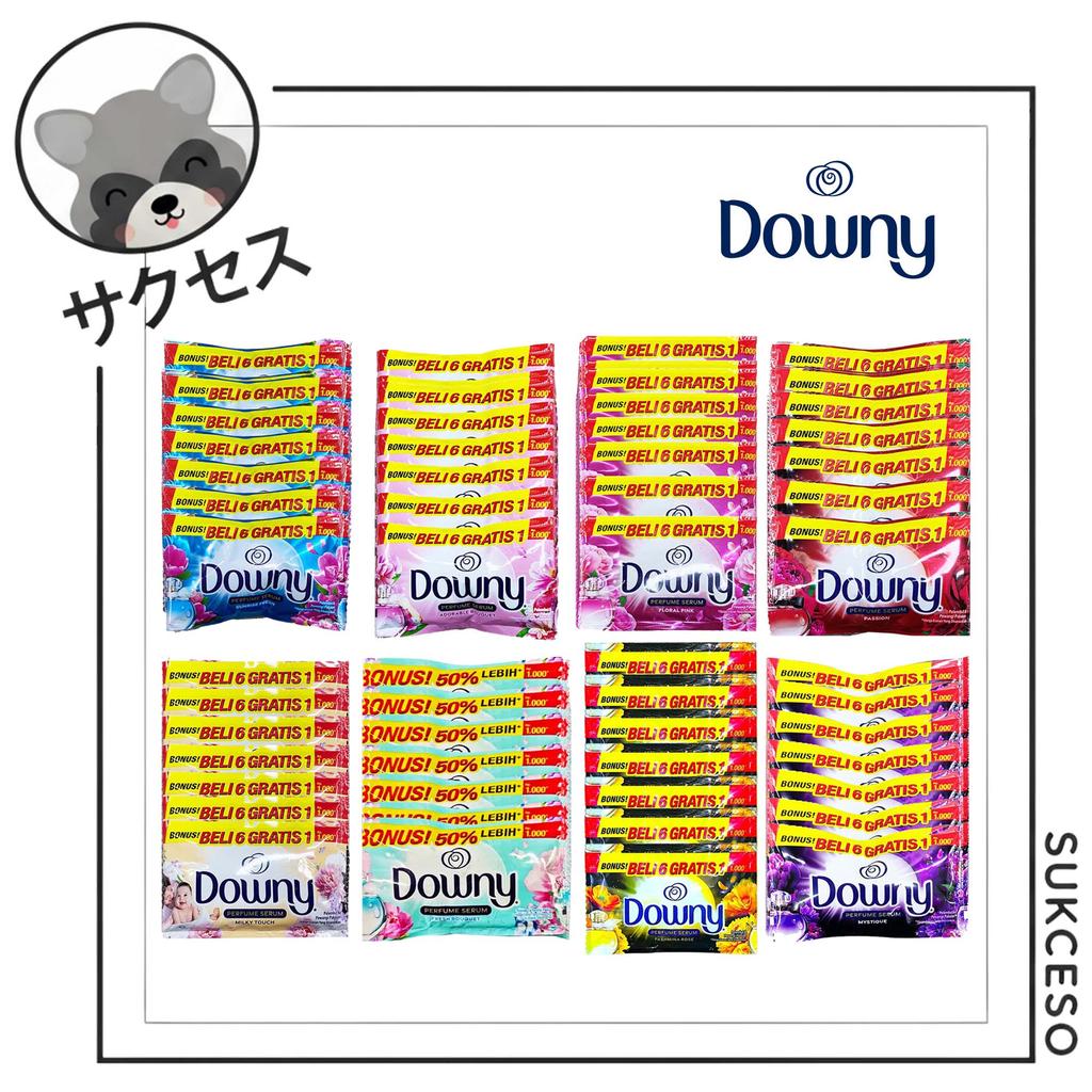 DOWNY Sachet Renceng 6 All Varian | Downy 1000 Adorable, Floral, Fresh, Milky, Mystiq, Passion