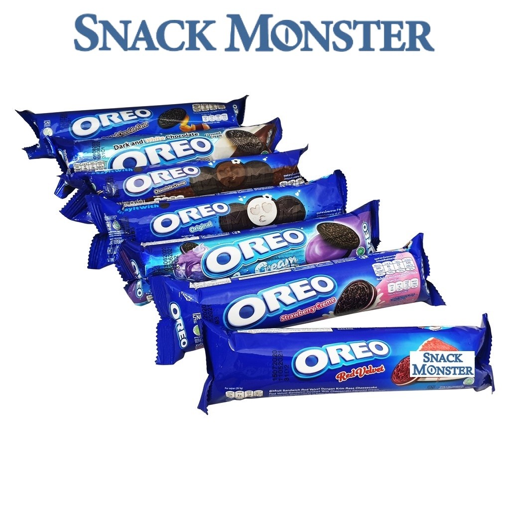 Oreo Sandwich Roll Red Velvet All Varian - Netto 123 gr