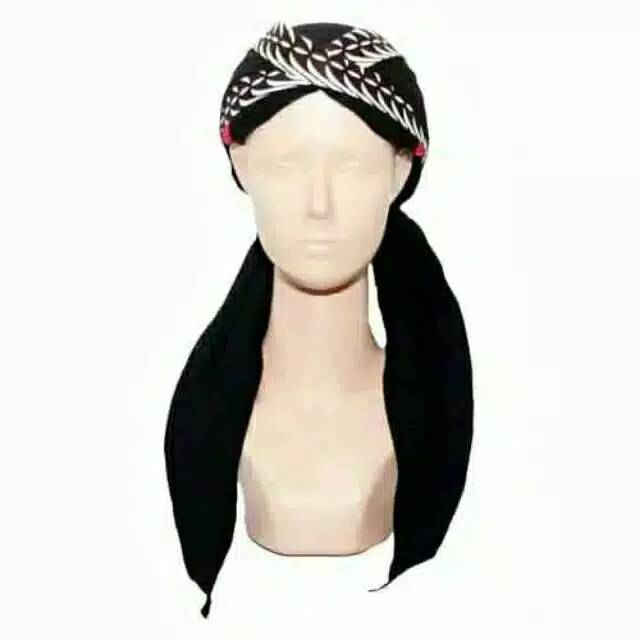SALE Blangkon klasik Hitam putih sliwir / blangkon khas solo Jogja/ blangkon murah