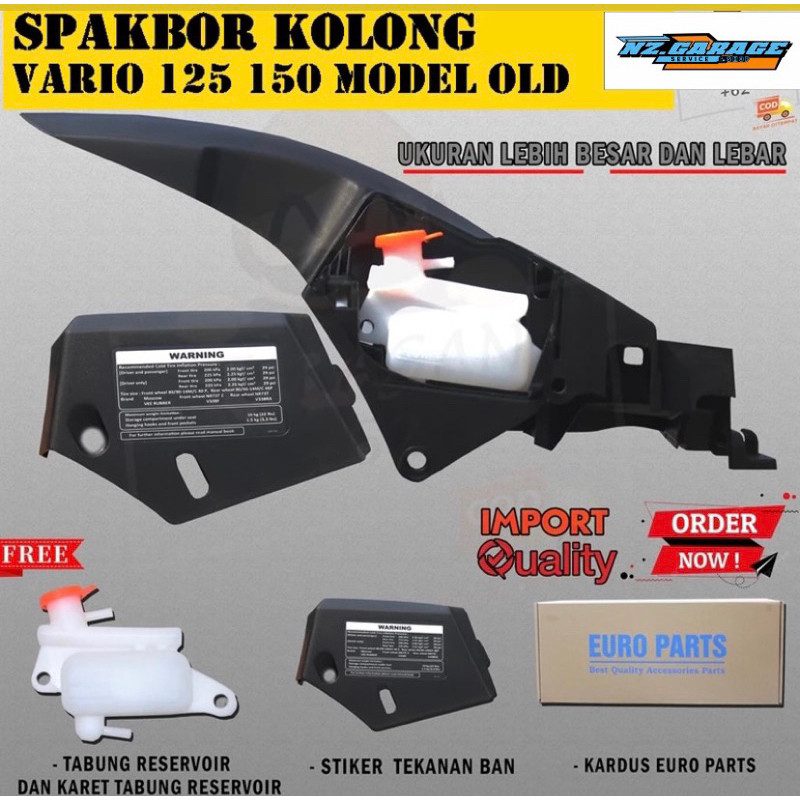 HUGGER AIRBLADE VARIO 125 NEW/OLD  SPAKBOR KOLONG VARIO HUGGER AIRBLADE ORI VIETNAM HUGGER VARIO 150