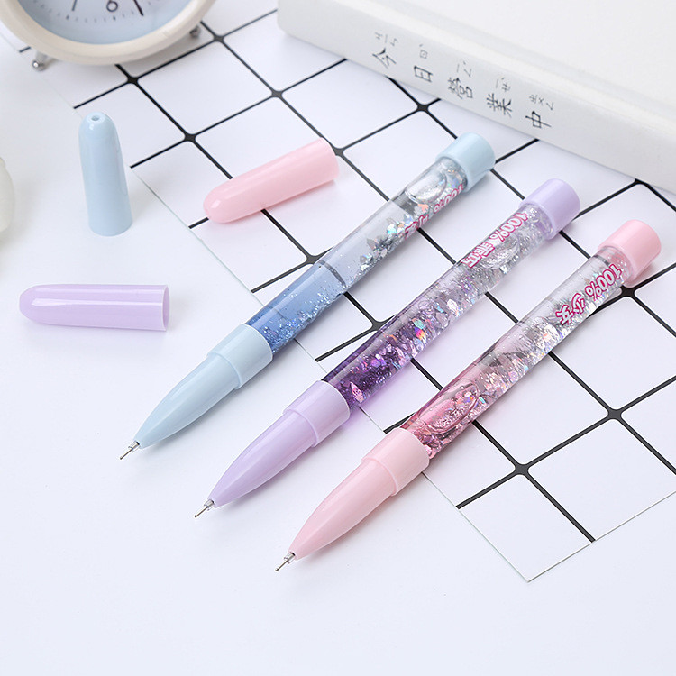 PULPEN GLITTER LIPSTIK / PULPEN GEL GLITTER MURAH / LUCU IMUT / BOLPEN GEL KARAKTER