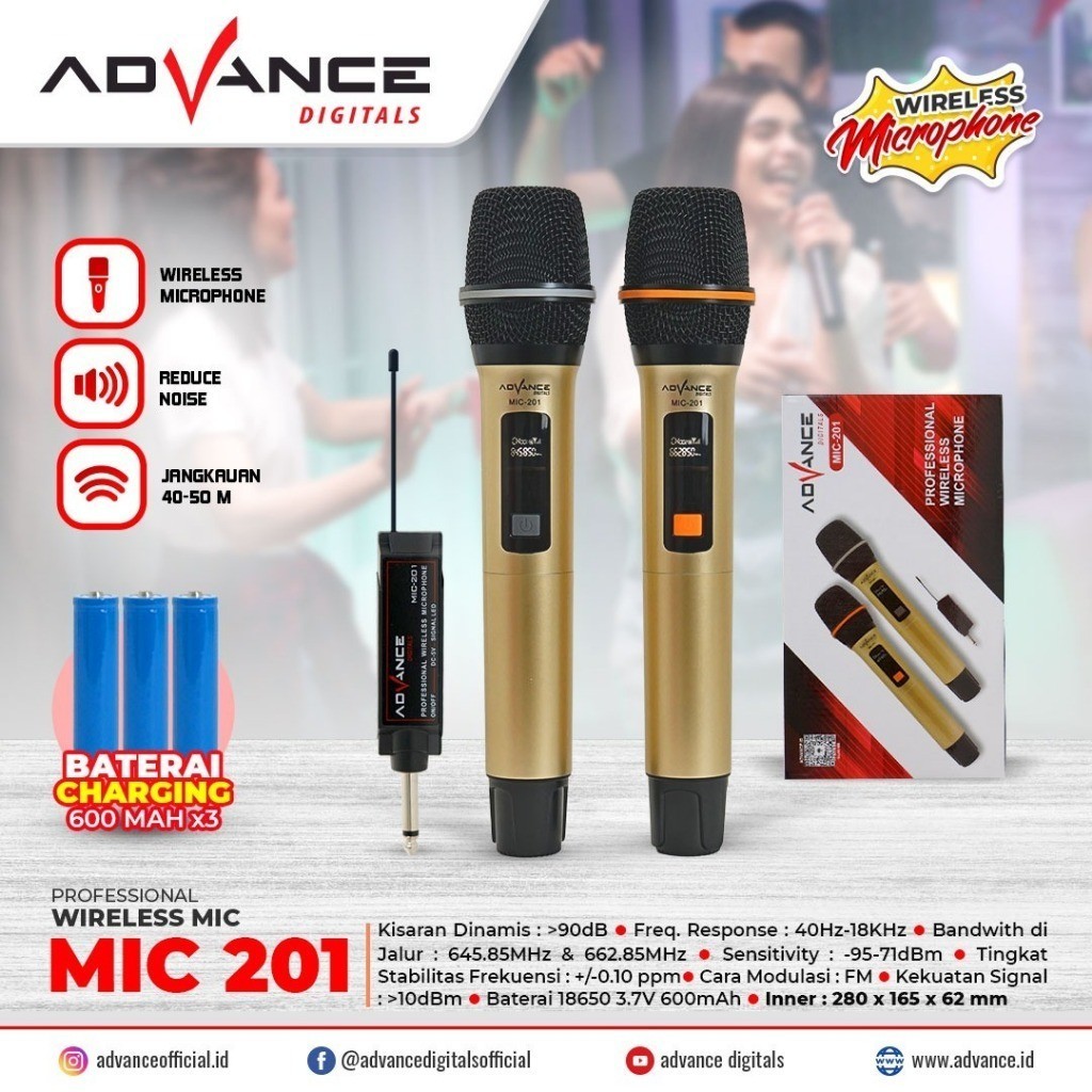 Mic Wireless 201 Advance