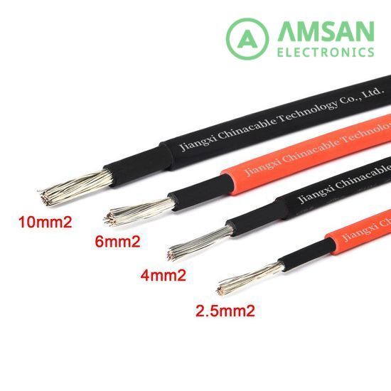 PV1-F 1X 4mm 1X4mm  PV Cable Single Core Kabel Panel Surya PV1F (Potongan 1 Meter)