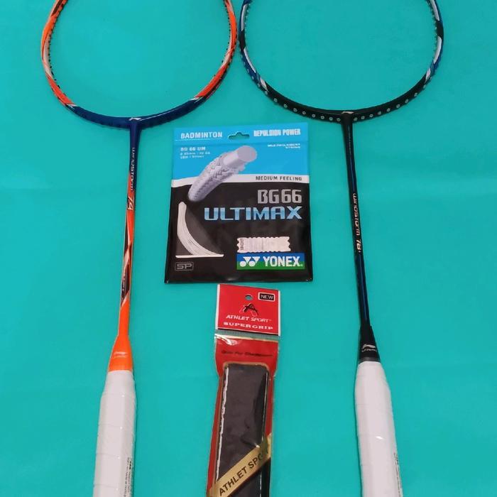 Raket Bulutangkis Lining Windstorm 74 78+ Lengkap Premium - Windstorm 74
