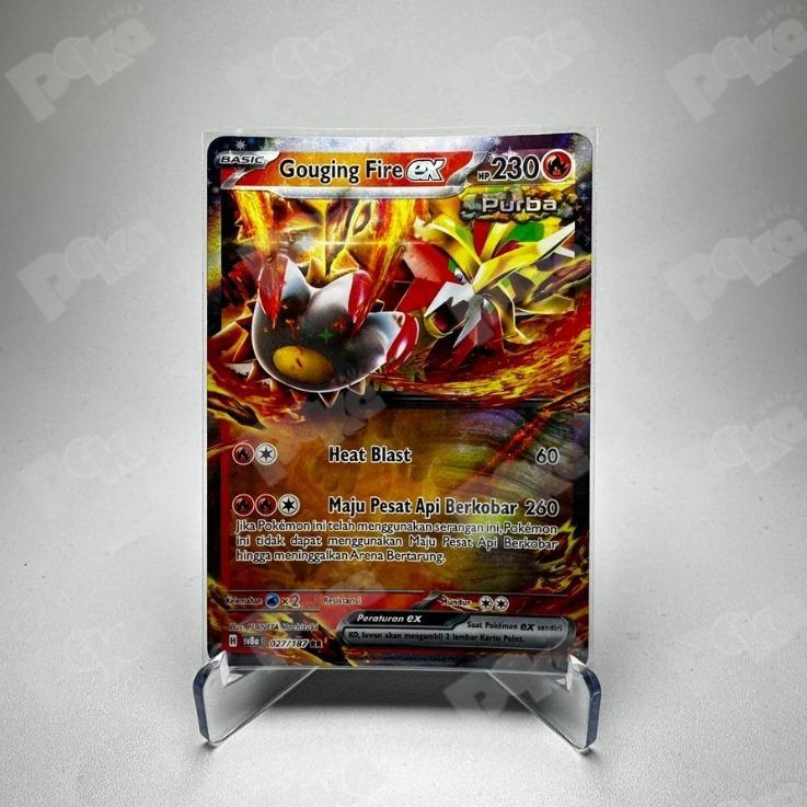 Kartu Pokemon TCG Indo - Gouging Fire EX sv8a | 027/187 RR