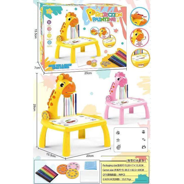 Meja Gambar Proyektor Anak Belajar Edukasi - MINI - JUMBO