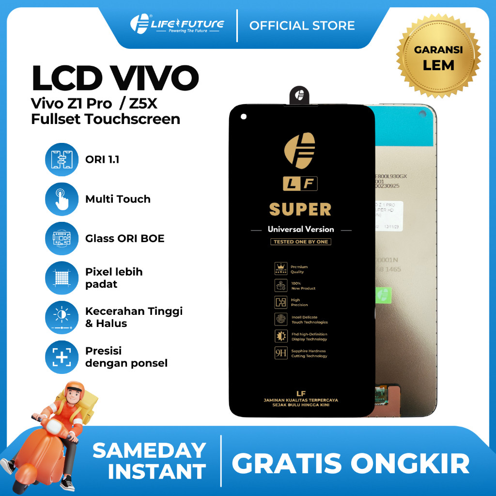 [LCD LIFE FUTURE] - (GARANSI LEM) LCD Vivo Z1 Pro  / Z5X Fullset Touchscreen LCD LF GROSIR MURAH