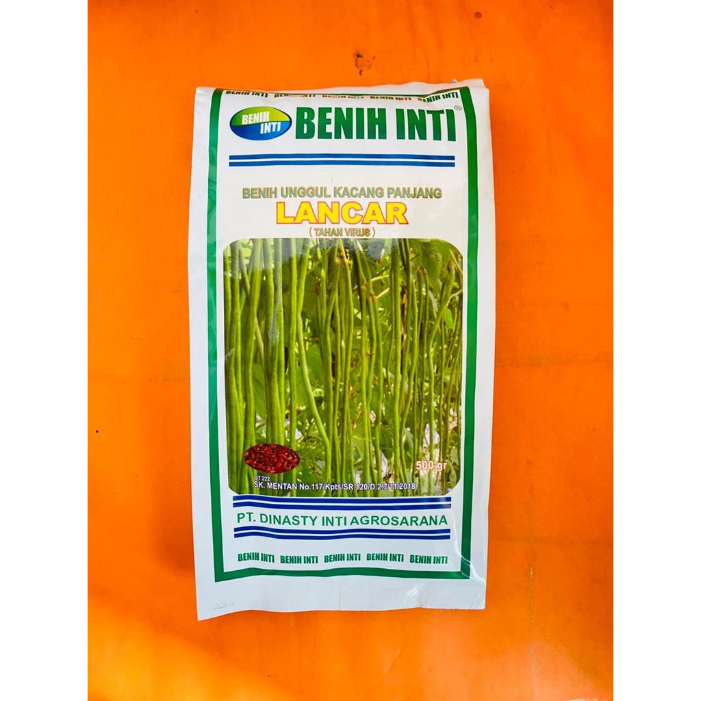 Benih unggul kacang panjang LANCAR tahan virus isi 500gr dari BENIH INTI