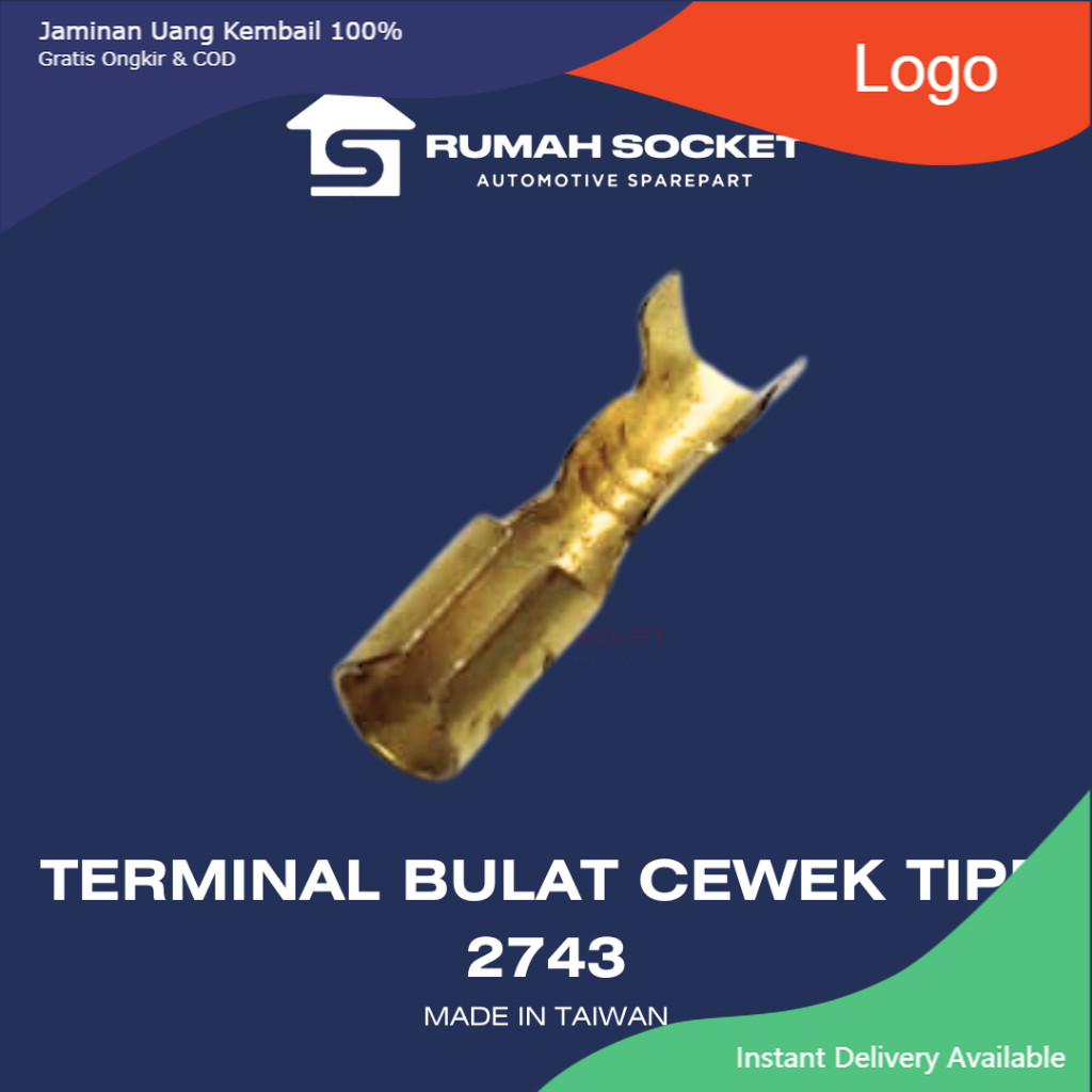 TERMINAL BULAT CEWE 4MM TIPE 2743/SKUN BULAT CEWE/SKUN BULAT FEMALE