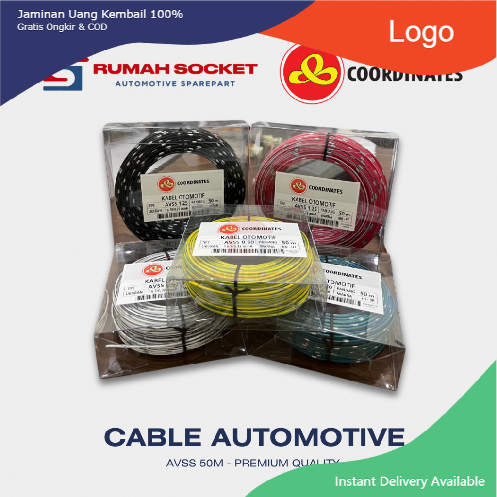 KABEL OTOMOTIF/CABLE BINTIK AVSS 0.85 ORIGINAL STANDARD MOTOR MOBIL