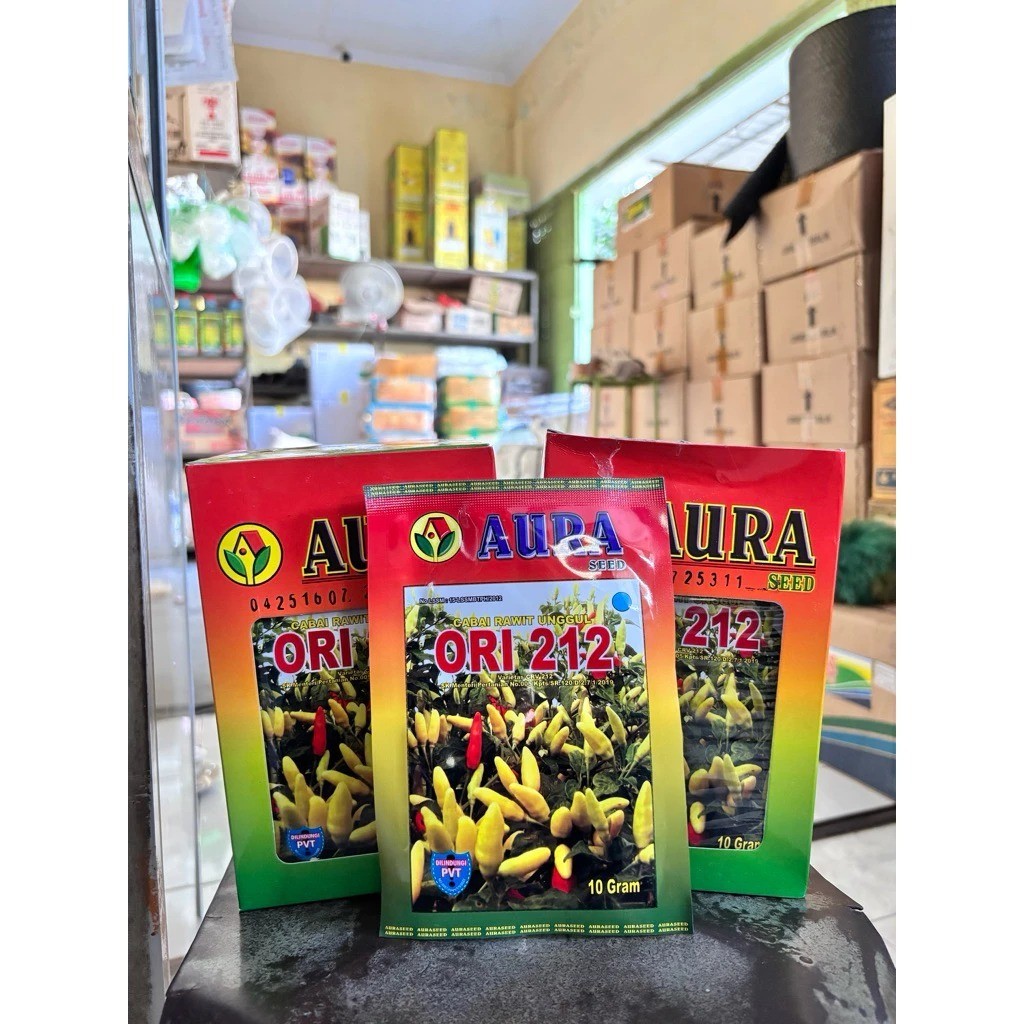 PROMO AMBYAR Benih Cabai Rawit ORI 212 10gr - Benih Lombok Cabai Rawit ORI 212 AURA SEED