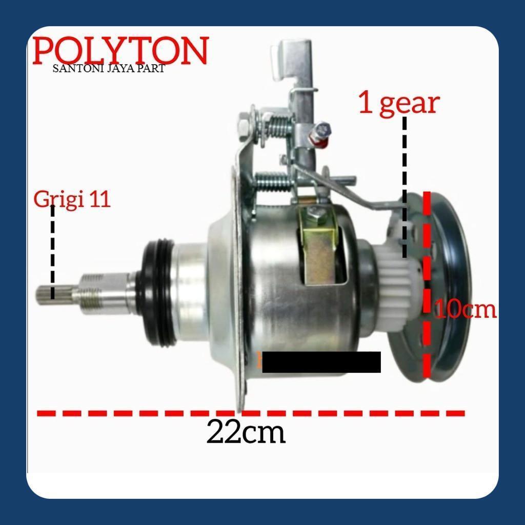 Gearbox mesin cuci POLYTRON ZERO MATIC 1 tabung