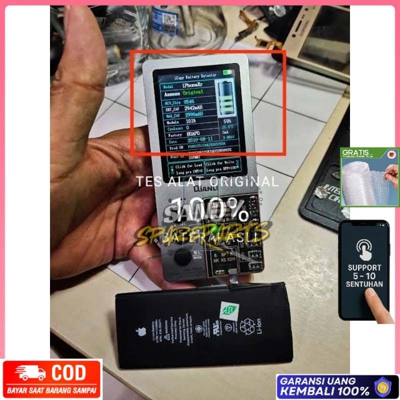 GARANSI paling murah joss  Baterai batu batre Battray Batterey Battry iPhone KOMPATIBLE 100% - CUCI 