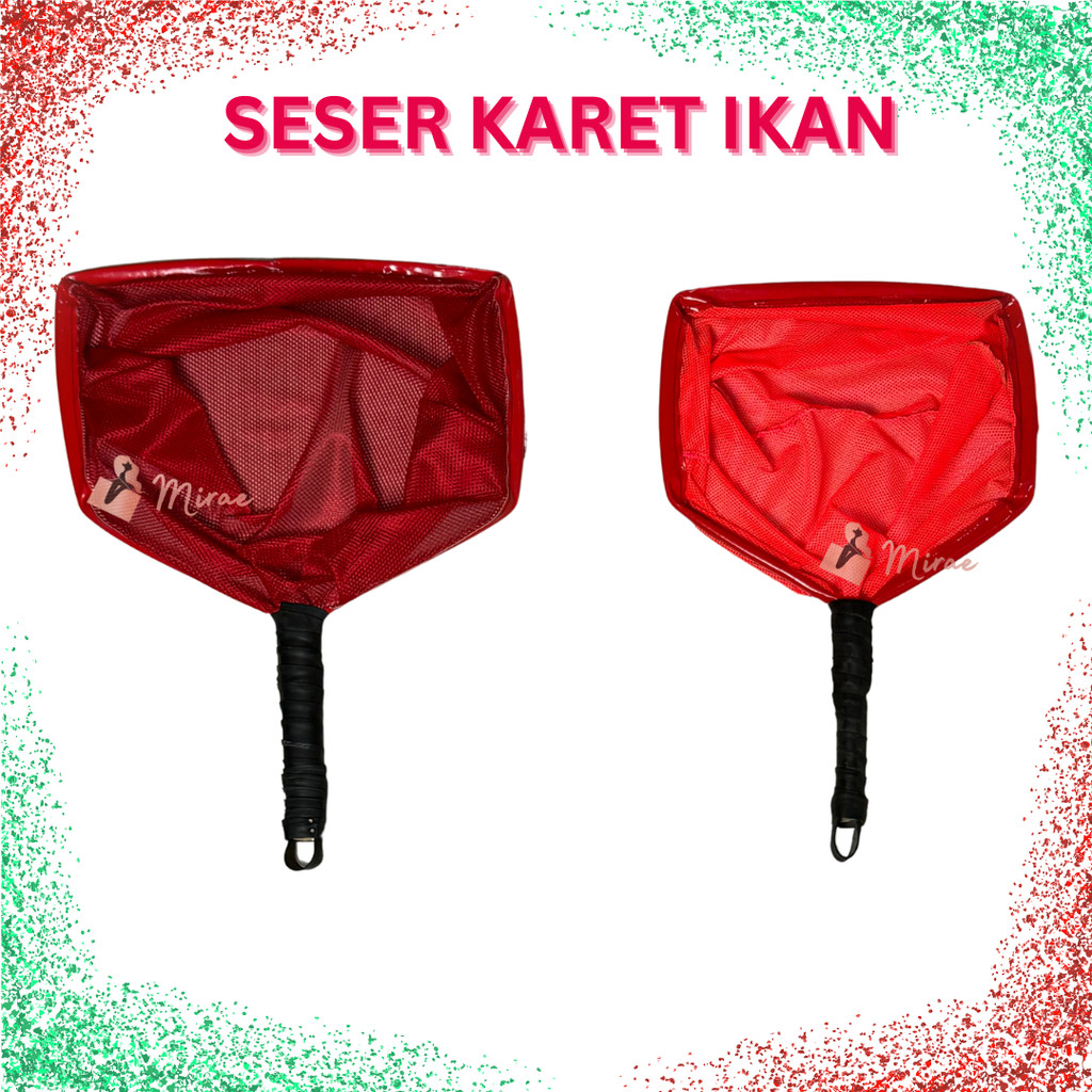 Serokan Ikan Karet Besar dan Kecil Jaring Lentur Awet